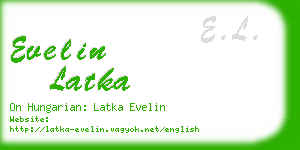 evelin latka business card